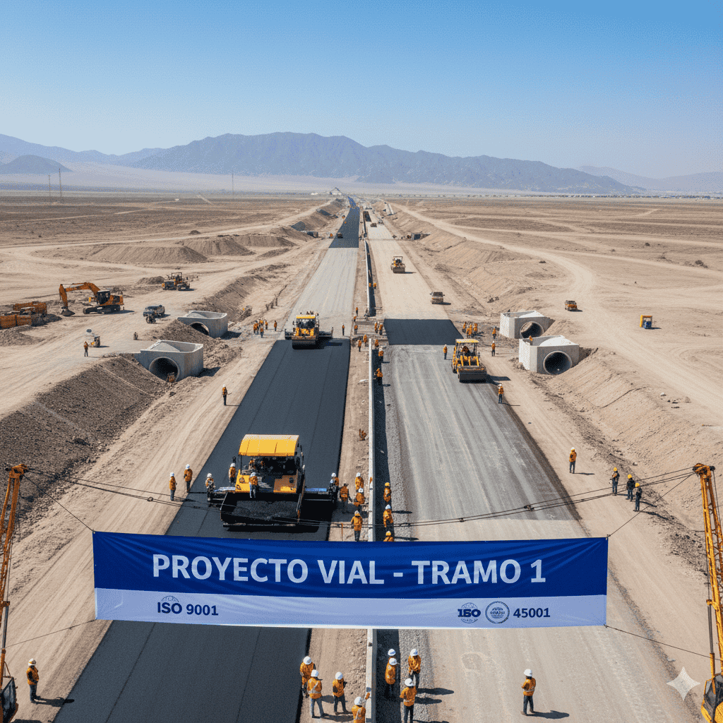 Proyecto Vial Tramo 1 - Construcción de carretera B2G para Provías Nacional